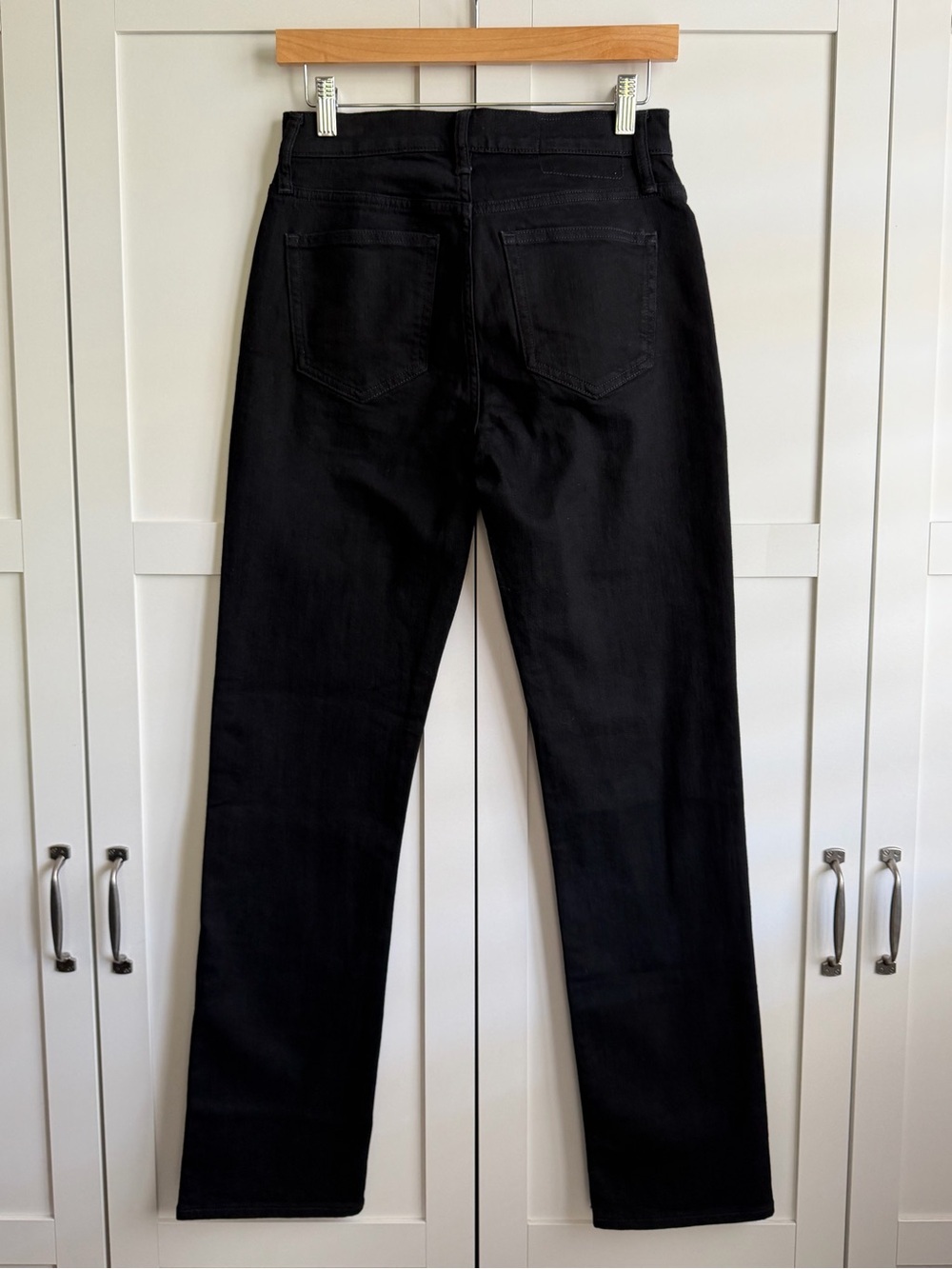 J.Crew Nipped Straight High Rise Semi-Strech Jean in Black Size 25T (Tall) - Picture 6 of 8